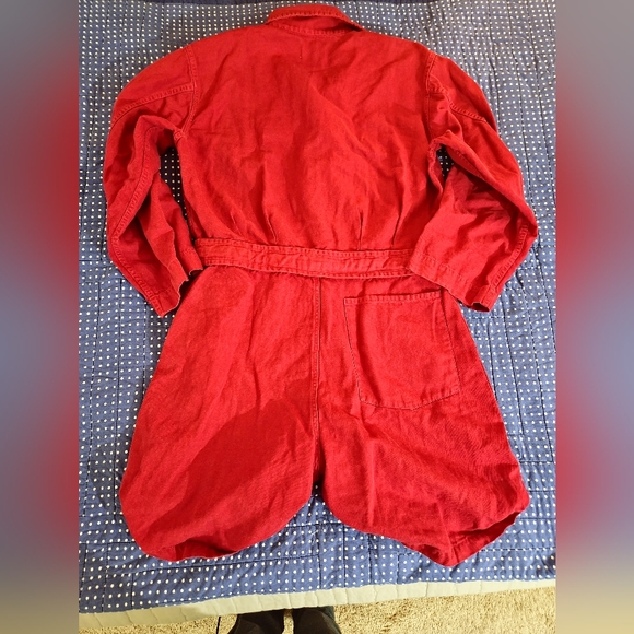 NILI LOTAN ARIANA JUMPSUIT IN SUNKISSED RED - Picture 12 of 12